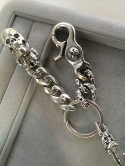 CHROME HEARTS キーチェーン　Bダイヤカスタム