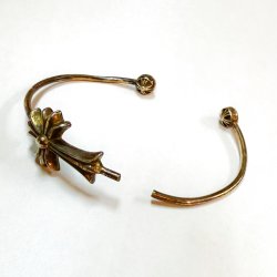 クロムハーツ タイニーCHクロス スキニーバングル 折れ ロウ付け修理完成しました☆