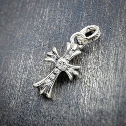 クロムハーツ ベビーファットクロス パヴェダイヤモンド カスタム完成♪