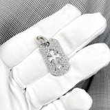 クロムハーツカスタム カットアウトクロス ドッグタグ スモール パヴェダイヤモンド 完成！