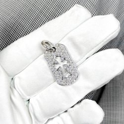 クロムハーツカスタム カットアウトクロス ドッグタグ スモール パヴェダイヤモンド 完成！