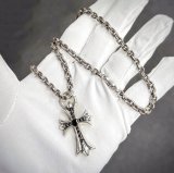 クロムハーツカスタム CHクロス スモール ペンダント ブラックダイヤパヴェ加工 完成☆