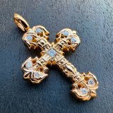クロムハーツ 22K フィリグリークロス チャーム パヴェダイヤカスタム