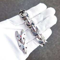 クロムハーツフレアニーブレスレットのサイズ直し致します☆特殊なコマ抜き加工もお任せください!