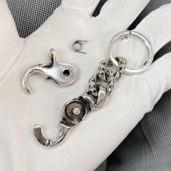 クロムハーツ キーチェーン キーリング クリップ修理 バネ交換 完成しました！