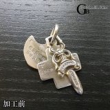 クロムハーツ 3トリンケッツ ダガー＆アンカー＆クロス 全面パヴェダイヤカスタム完成☆