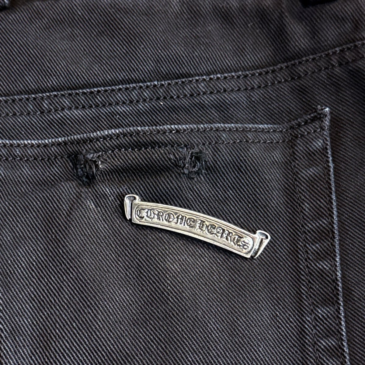 画像1: クロムハーツ  デニム修理 スクロールラベル パーツ取付加工