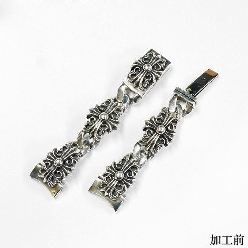 CHROME HEARTS WATCH BAND 新品加工 いぶし加工も承っております！！