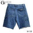 画像4: CHROMEHEARTS クロスパッチカスタム デニム カーペンターショートパンツ レザーパッチ カスタム (4)