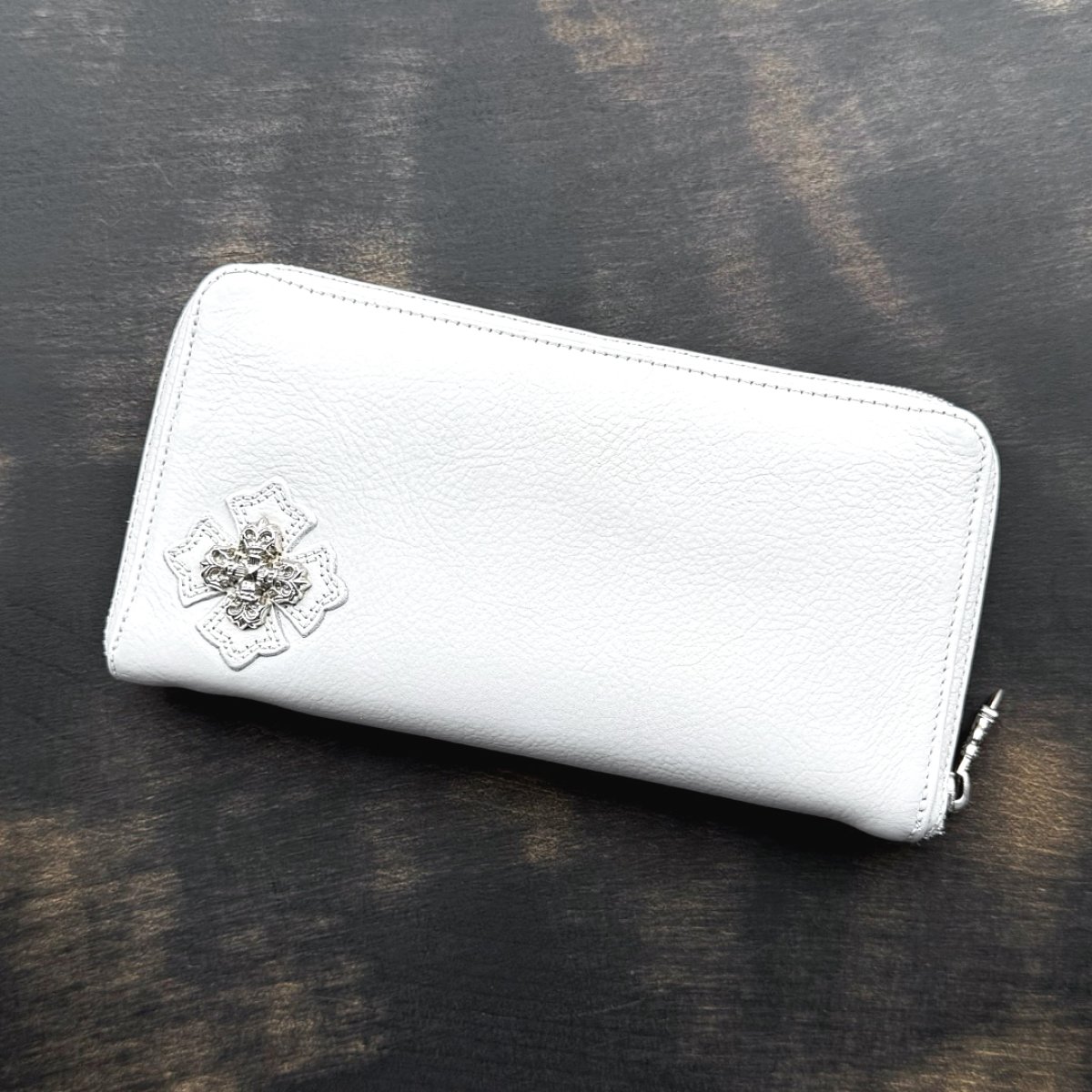 画像3: クロムハーツ財布修理 白 ホワイト 染め直し 塗り直し REC F ZIP フィリグリープラス ジップウォレット