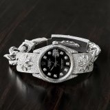 ダガーIDボックスまで総ダイヤ！CHROME HEARTS ウォッチバンドカスタム
