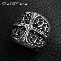 CHROME HEARTS クラシックオーバルクロスリング アフターダイヤカスタム 完成致しました☆