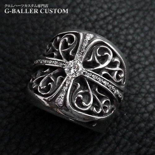 CHROME HEARTS クラシックオーバルクロスリング アフターダイヤカスタム 完成致しました☆