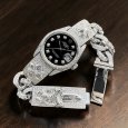 画像2: クロムハーツ x ロレックス  ウォッチブレス フルダイヤ加工　OYSTER PERPETUAL DATE Ref.1500 (2)