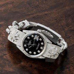 CHROME HEARTS ウォッチブレス フルダイヤカスタム完成致しました☆